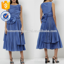 New Fashion Bright Blue Sleeveless Midi Manufacture Wholesale Fashion Women Apparel (TA5216D)